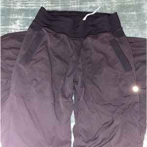 LULULEMON STUDIO TRACK PANT SIZE 4 BLACK
